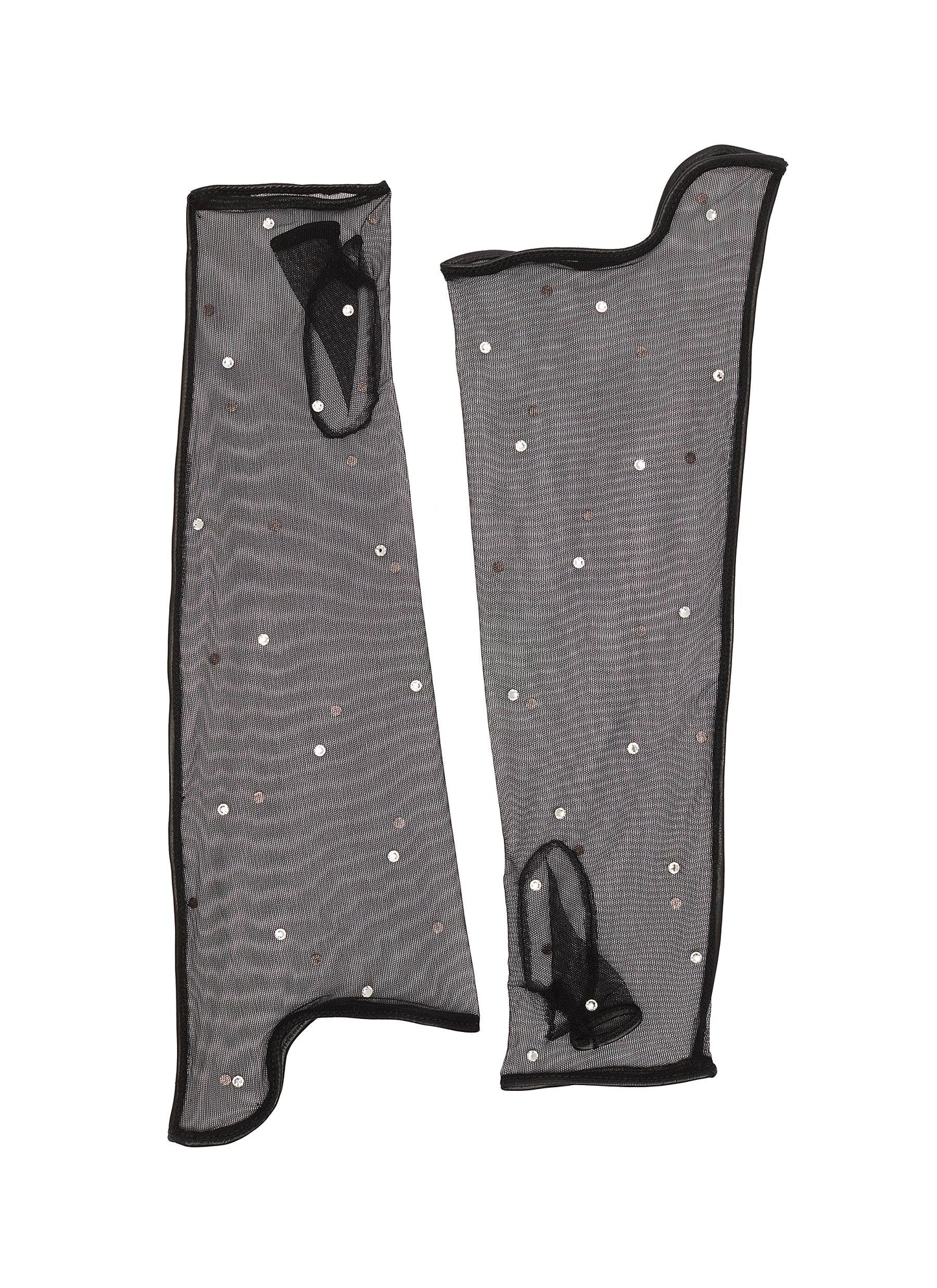 'Okinawa' Swarovski crystal tulle gloves
