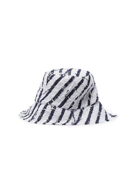 'Toby' stripe tweed bucket hat - Eugenia Kim - Multi-colour